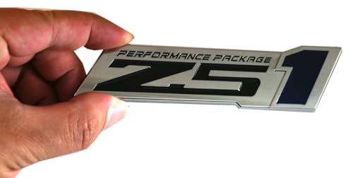 Image of 2pcs Z51 Performance Package Emblem Engine Hood 3D Badge Decal Replacement for Z51 (Blue), EI-SilveCutom#2