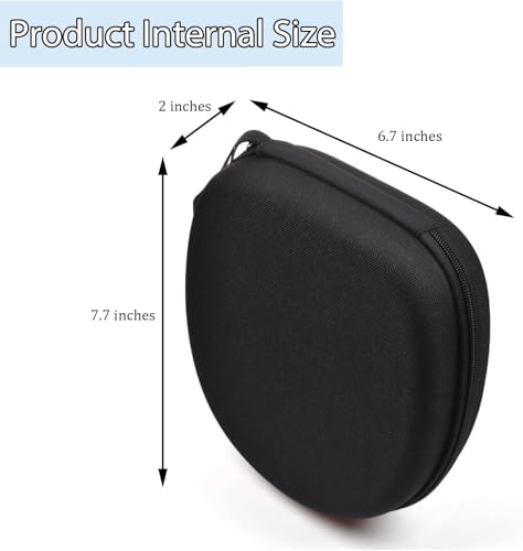 Image of VERTUS Headphone Hard Protective Storage Case for Boat Rockerz 650 Pro Bluetooth Wireless Over-Ear Headphones (Black) (Headphone Not Included)