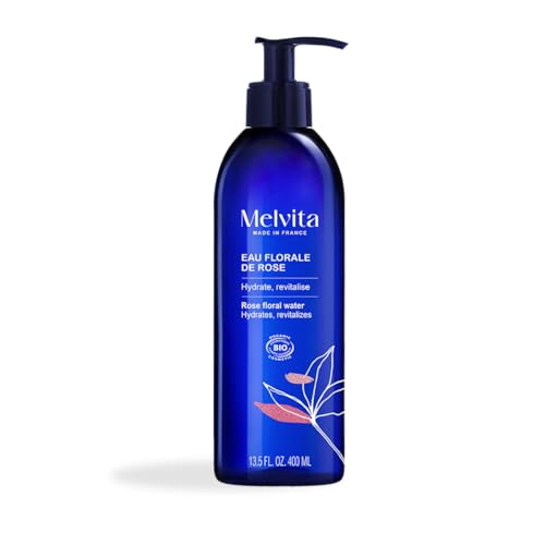 Melvita - Agua Floral de Rosas Ecológica - Loción hidratante y refrescante - 100% natural - Certificado Ecológico y Vegano - 400ml