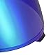 Helmvisier für Z8 NXR2 RF1400 RF-1400 CWR-F2 CWR-F2R X15 X-Fifteen X-SPR Pro,Motorradhelm Visier,Motorrad Windschutz Helm Objektiv Visier (Chrom Blau)