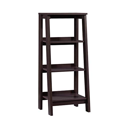 Sauder Trestle 3-Shelf Bookcase, Jamocha Wood finish