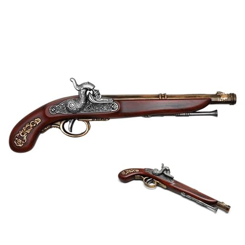 17th & 18th Century Italian Flintlock Collectible Foam Gun Replica for Cosplay Display Prop Halloween Costume Accessory Collectible Gift