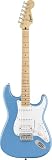 Squier by Fender Limited Edition Sonic® Stratocaster® E-Gitarre HSS, Ahorngriffbrett, weißes Schlagbrett, California Blue
