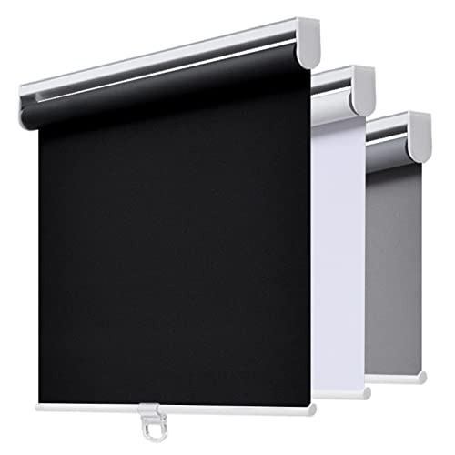 Image of AOSKY Blackout Cordless Roller Shade for Indoor Windows, 18 inchW x 72 inchH, Black