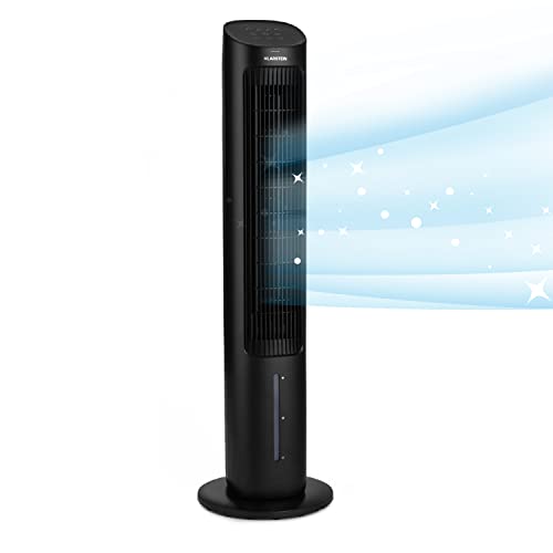 Klarstein Rafraichisseur d'Air Mobile 5-en-1, Ioniseur, Refroidisseur d'Air par Evaporation, Silencieux avec Mode Nuit, Humidificateur, Ventilateur,...