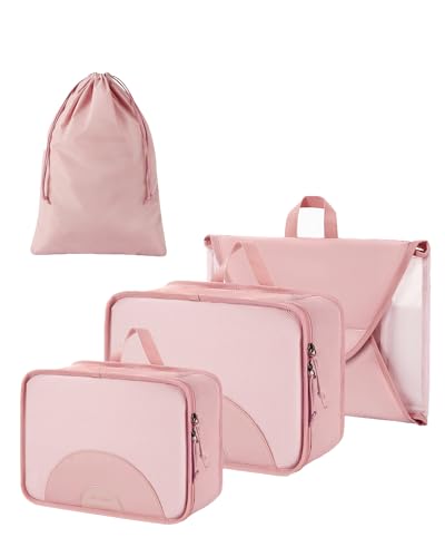 BAGSMART Travel Garment Packing Cubes (4-Pack)