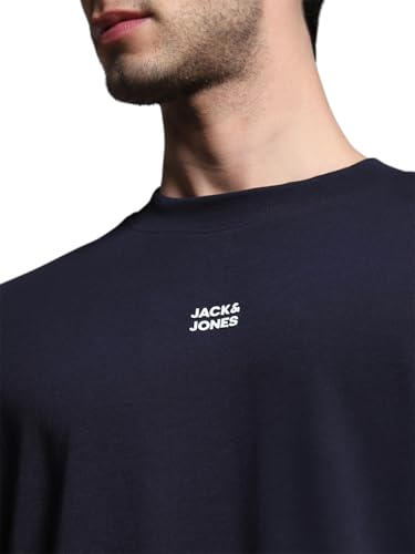 Image of Jack & Jones Men's Cotton Solid Oversized Fit T-Shirt