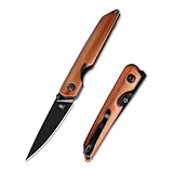 Kizer Shot Pocket Knife, 2.88' 154CM Blade EDC Knife, Copper Aluminum Handle Folding Pocket Knives with Thumb Stud Opener, Liner Lock Hunting Knives, Small Camping Survival Knives, V3677C1