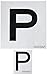 4R Quattroerre.it - 1570 - Contrassegno Adesivo “P” Principiante, Set di 2 Pezzi Anteriore + Posteriore