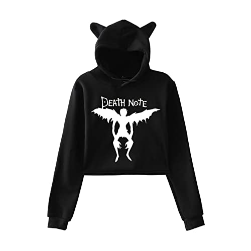 kewing Death Note à Capuche Ryuk Cosplay Costume Pull à Manches Longues Pull Chat Oreille Sweat à...