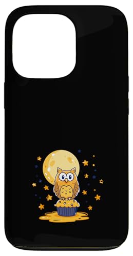 Owl Cupcake Under Moon Starry Night Case for iPhone 13