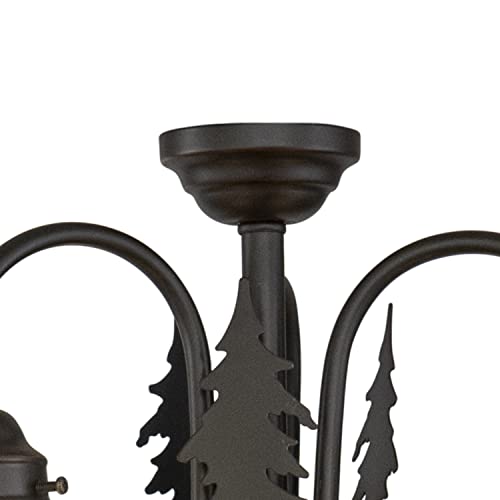 Vaxcel Bryce 3L Led Bronze Rustic Deer Mini Chandelier Or Fan Light Kit #TOP3