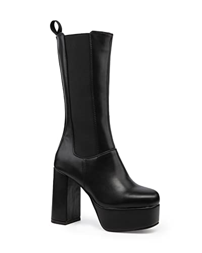 LAMODA - Wipe Out Chunky Platform Ankle Boots, EU 38