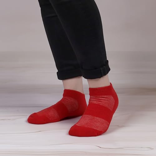 BambooMN Unisex Men and Women's Rayon from Bamboo Wool Blend Athletic Ankle Socks for Home, Travel, Work and Sport, 2 Pairs2