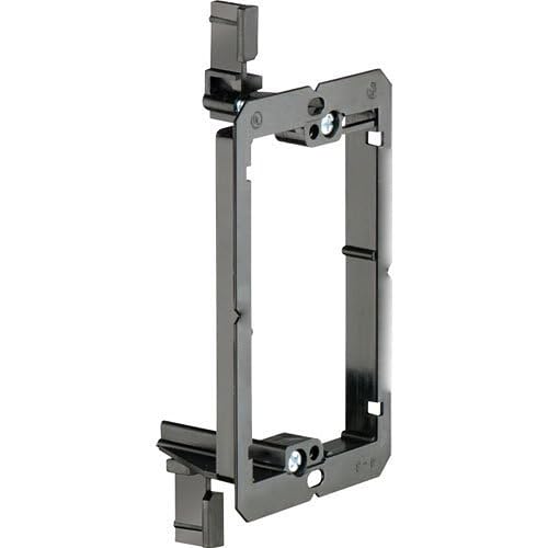 LV1 Low Voltage Mounting Bracket, Existing Construction Use, Plastic, 1-Gang, Black