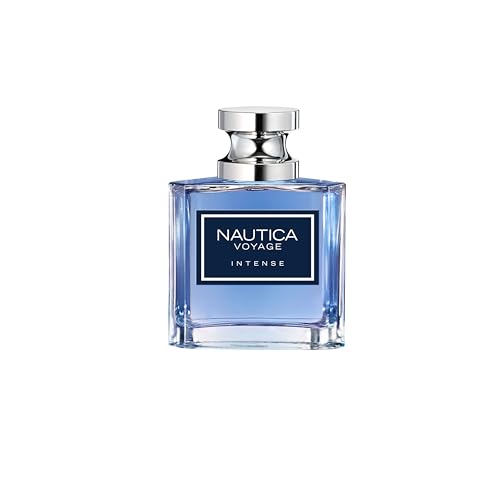Nautica Voyage Intense Eau de Toilette 1.6 fl oz (Pack of 1), Notes of Vetiver, Smokey Leather, Mimosa, Men's Fragrance, Long Lasting, Everyday Fragrance, Travel Size