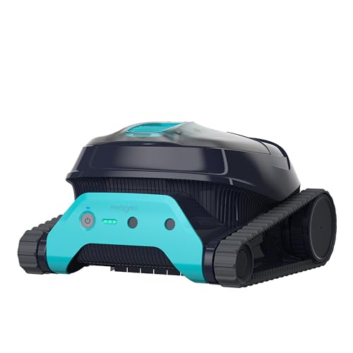 Dolphin Liberty 400 Robot Limpiafondos Piscina y Pared, Línea de Agua para Piscinas de 10m, Doble Filtración, Modo Eco, Control App, Autonomía de la Batería de 150 Min