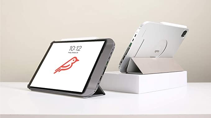 Fledging Hubble 7-in-1 USB-C Hub and Case For 10.9" iPad Air 2020/11" iPad Pro 2018-2020 - Space Grey - Image 4