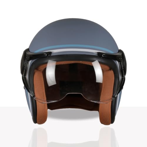 Image of TVS MissFit Women's Open Face Helmet | Lightweight Shell | Pastel Colors Designed Exclusively for Women | Extreme Comfort Fit for Girls | Clear Visor | DOT & ISI Certified
