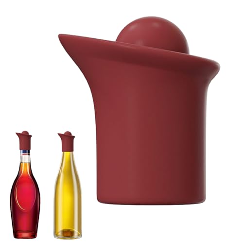 usefulbeauty Verter Y Tapón Para Botella De Vino | Set Combinado Tapón Verdor Para Vino - Tapones De Silicona Para Conservación Vinagre Bebidas De Oliva Cerveza