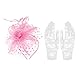 ZGDEIWGF 2-Teiliges Teeparty-Set, Rosa Tiara, Rosa Tiara Zur Hochzeit, Rosa Tiara Für Baby, Kleine Tiara Zur Hochzeit