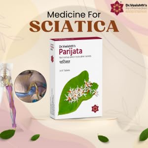 Image of Dr.Vasishth's Parijata Tablets | Back Pain Relief | Exract not Churna | FDCA Approved | 100% Ayurvedic (30 Tablets)