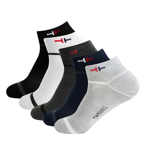 Image of Unisex Original Cotton Ankle Socks | Super Soft, Sweat-Resistant, Breathable & Stretchable for Men and Women | Perfect for Daily Use, Sports, Gym, Office & Casual Wear | Free Size (Pack of 5)