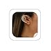 Kenfery Gothic Rhinestones Ear Cuff Wrap Non-piercing Retro Cartilage Hip Hop Ear Cimbers Fake Clip on Earrings Punk Ear Clip Jewelry Fake Piercings for Woman (Style Gold 1)