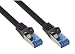 Produktbild Good Connections® SmartFLEX Cat.6A Patchkabel - 1,5 m - Hochflexibles kurzes 10-GIGABIT PREMIUM-Ethernetkabel KUPFERLEITER / CU - Rastnasenschutz - S/FTP PiMF - halogenfrei (LSZH) - 500MHz - SCHWARZ