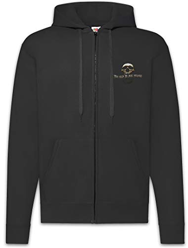 Sweat à capuche homme Urban Backwoods veste noire style urbain pour motard et sorties