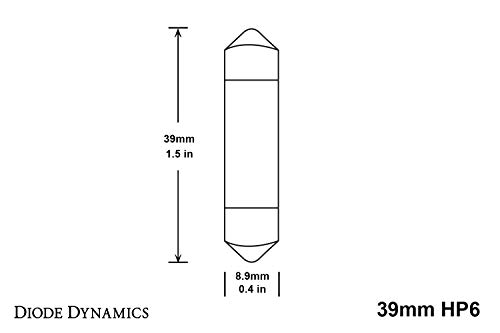 Bombillas LED Diode Dynamics 39mm HP6 Azul Pares miniatura 5