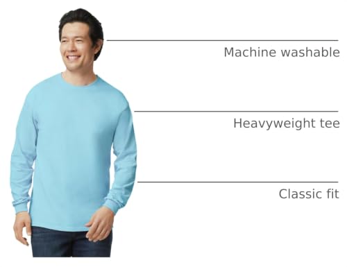Image of Gildan Adult Ultra Cotton Long Sleeve T-Shirt, Style G2400, Multipack