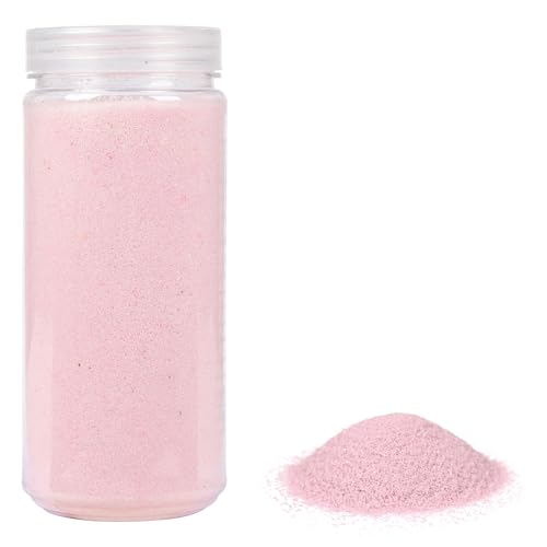 Heku 30330-04: Arena decorativa, color rosa, 750 g, en lata resellable, 750g / Körnung 0,1mm
