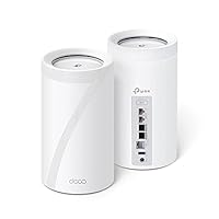TP-Link Deco BE95 BE33000 Quad-Band WiFi 7 Mesh System - for Whole Home Coverage up to 7800 Sq.Ft w/AI-Driven Smart Antennas, 10G Multi-Gig Ethernet Ports, Replaces Router and Extender (2-Pack)