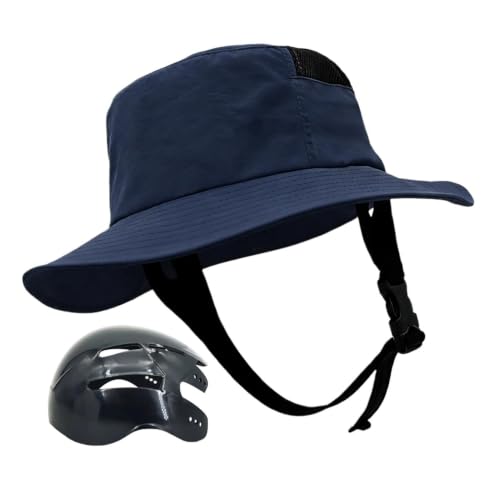 Sombrero casco ajustable con ala ancha protección UV para ciclismo y pesca de adultos