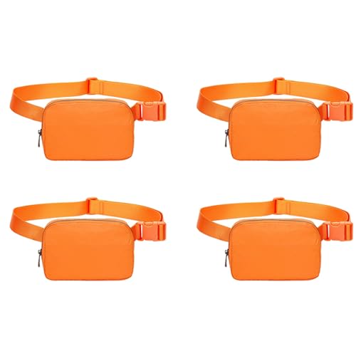 VENOAL 4 plátano de correr para mujer con correa ajustable para senderismo, deporte, viaje B, naranja