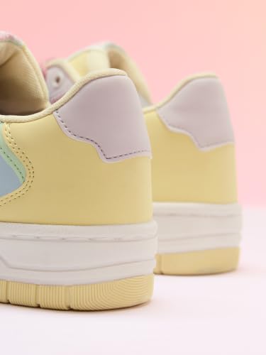 Image of The Souled Store Urban Blaze: Women and Girls Colorblocked Lace Up Low Top Stylish Sneakers with Flexibility & Comfort