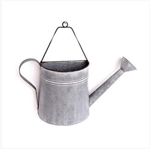 Potting Shed 43cm Love Grows here Watering can Metal Wall Planter