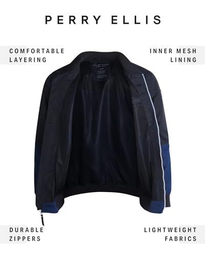 Perry Ellis Men's Jacket - Lightweight Windbreaker - Zip Spring Golf Jacket - Water Resistant Bomber Jacket for Men (S-XXL)2