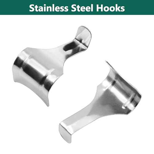 Image of Picture Rail Hanging System, 6 pcs Picture Rail Hooks Molding Hooks Picture Rail Hangers