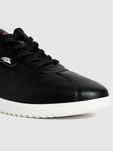 Image of PERF Men's White Sneakers - Stylish & Trendy Casual Shoes, PU Upper, TPR Sole, Super Comfortable, Lightweight Fashion Sneakers