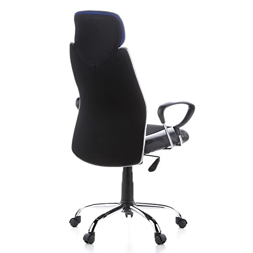 HJH Office Sedia Girevole City 80 Ecopelle Tessuto...