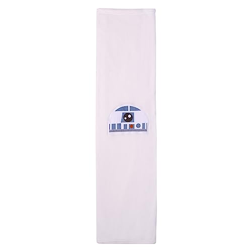 Image of NoJo Star Wars R2D2 Blue and White Super Soft Character Shaped Toddler Blanket