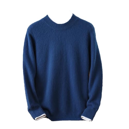Dcvmvmn Men's Cashmere Sweater Half High Collar Pullovers Knit Sweater Winter Thickened Long Sleeve Jumpers