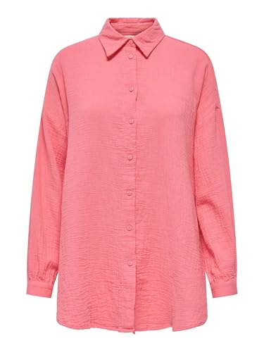 ONLY Damen ONLTHYRA Oversized Shirt NOOS WVN ,Sun Kissed Coral ,S 1
