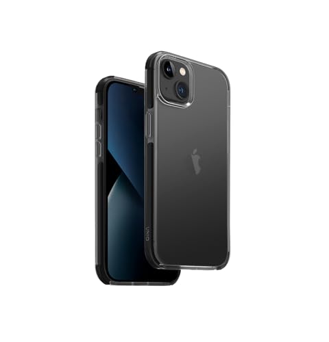 Uniq Combat Rugged Coque antichoc 3 niveaux pour iPhone 14 Max 6.7 Carbone Noir