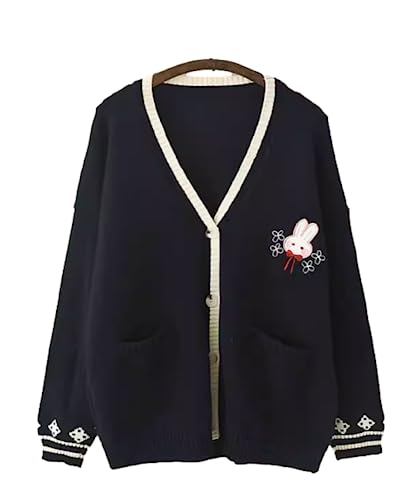 Image of GK-O Mori Girl Kawaii Rabbit Japan JK Uniform Knit Cardigan Sweater Girl School Cosplay Sweater
