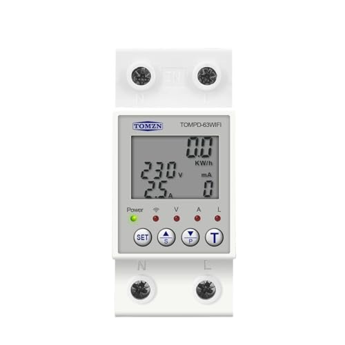 Disjoncteur WIFI 63A avec compteur d'énergie et minuterie 220V