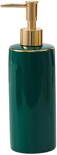 JvFbjLF Ceramic Soap Dispenser Hand Wash Bottle Soap Shampoo Lotion For Bathroom Kitchen Pump Bottle Lotion Dispenser(Green)
