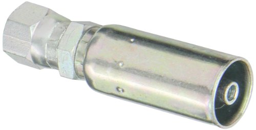 Eaton Weatherhead Coll-O-Crimp 04U-604 Female Swivel Fitting, SAE 37-Degree, Low Carbon Steel, 1/4